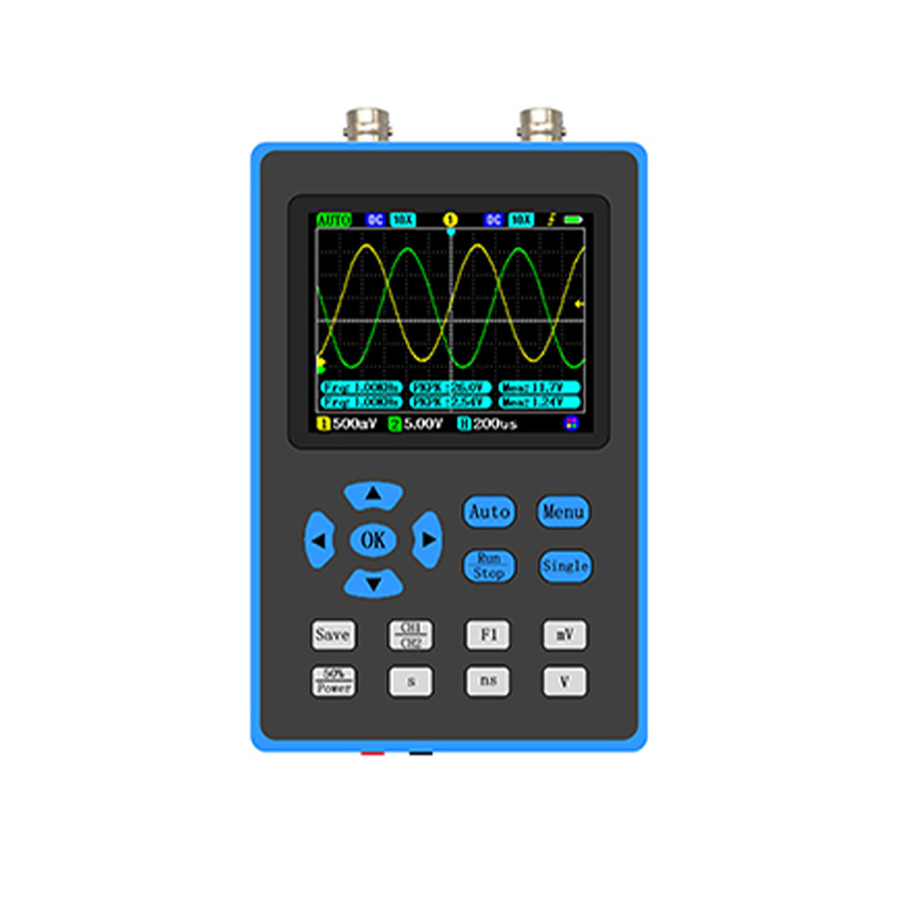 DSO2512G 120M แบนด์วิดท์แบบพกพา Dual Channel Oscilloscope 2.8 นิ้ว 10mV ขั้นต่ำแนวตั้งความไว FFT การ