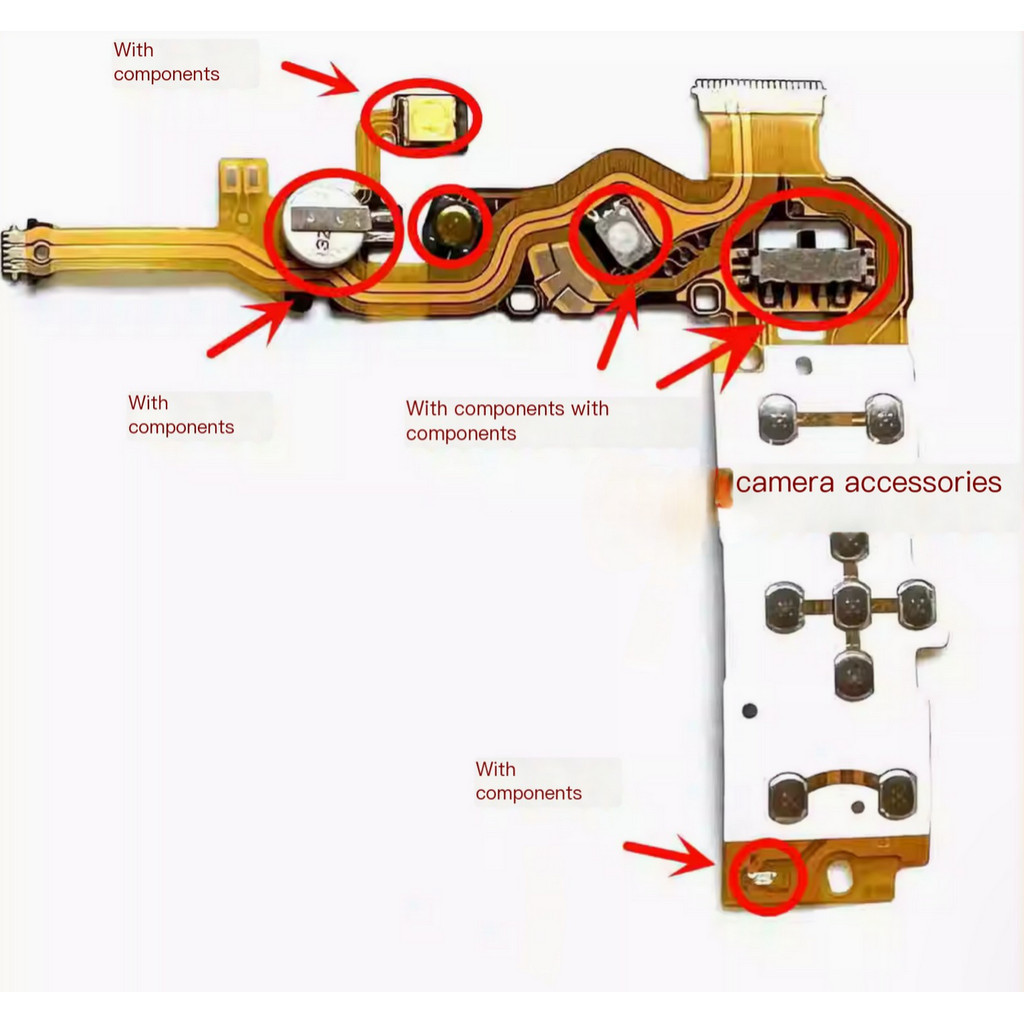 Canon IXUS275 IXUS285 บอร์ดดําเนินการกล้องปุ่มบอร์ดบูตสายเคเบิล