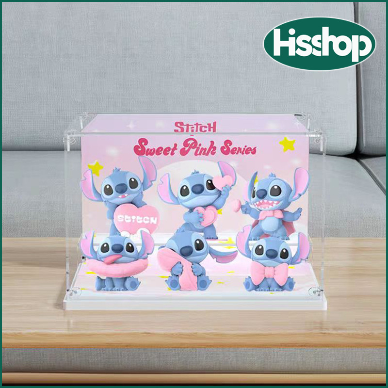 กล่องโมเดล เคสโชว์ 30*20ซม,stitch ตู้ art toy มีไฟ