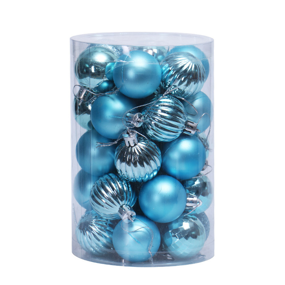 34PCS Xmas Balls ตกแต่งต้นคริสต์มาสขนาดเล็ก Shatterproof Balls จี้สําหรับชั้นวางหนังสือตาราง Fireplace Decor