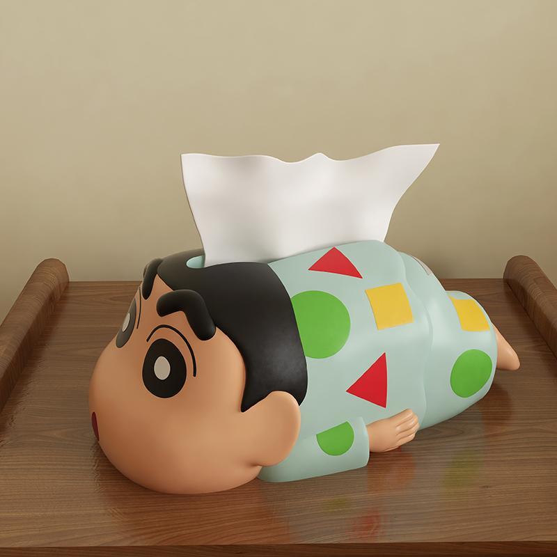 การ์ตูนเครยอนชินจังกล่องกระดาษทิชชูความจุขนาดใหญ่ผู้ถือกระดาษทิชชูบ้านหอพักซัพพลาย - รูปที่ 5