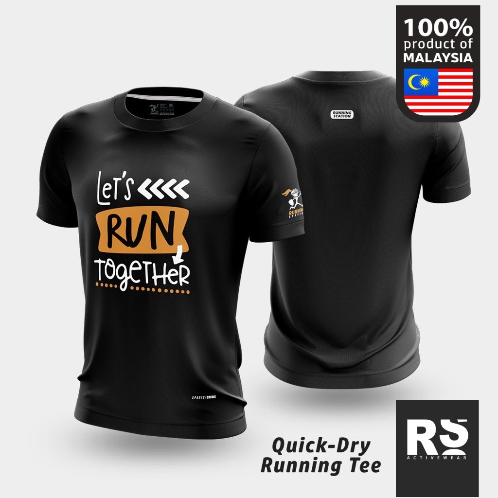 Run Together เสื้อยืดวิ่งแห้งเร็วกลางแจ้ง