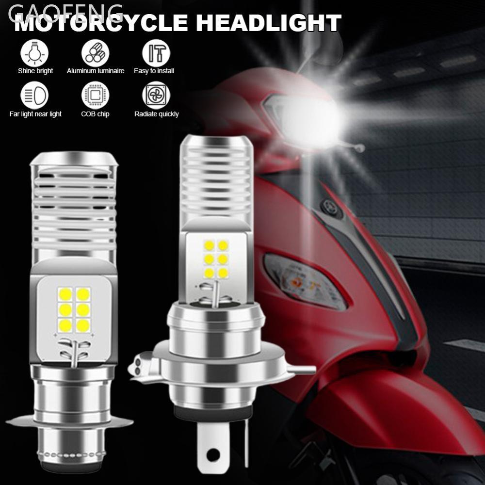 GAOFENG 1 PC P15D H4 LED ไฟหน้ารถจักรยานยนต์ Moto หลอดไฟสําหรับ MotorBike สกู๊ตเตอร์ ATV HeadLamp 9V