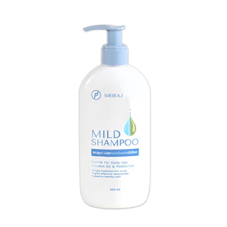 แชมพูศิริราช สูตรอ่อนโยน 200ml | บำรุงหนังศีรษะ ลดคันรังแค | ให้ผมนุ่มสลวย ดูแลอย่างอ่อนโยนทุกวัน