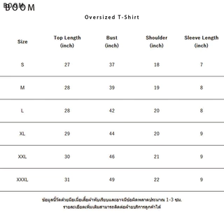 （จัดส่งตลอด 24 ชั่วโมง）BOOM SHOP🚀 แฟชั่นสไตล์เกาหลี เสื้อยืด Oversize สีดำ เสื้อยืดผู้ชาย ผู้หญิง เสื้อเท่ห์ๆ 6สีS-3XL