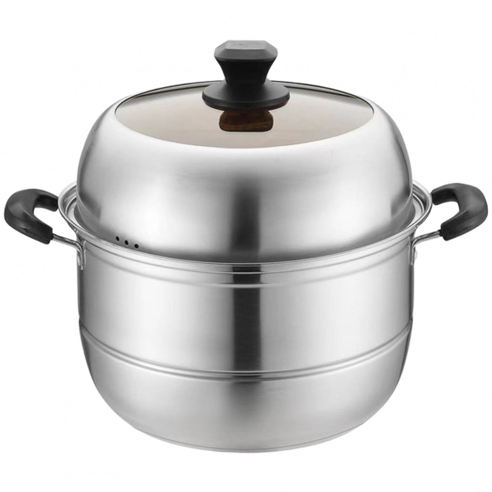 Multi Layer Stainless Steel Steamer Pot Non Magnetic For Gas Induction Stove Use
