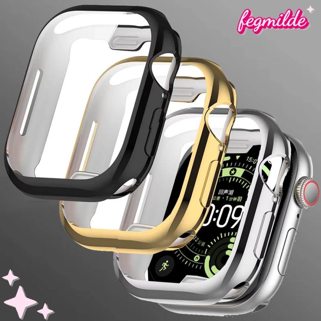 เคส TPU for Apple Watch Ultra/SE 3 2 49มม Iwatch Series 11 10 9 8 7 41มม 46มม 45มม 42มม 44มม 40มม 38มม ฟิล์มกันรอยหน้าจอ