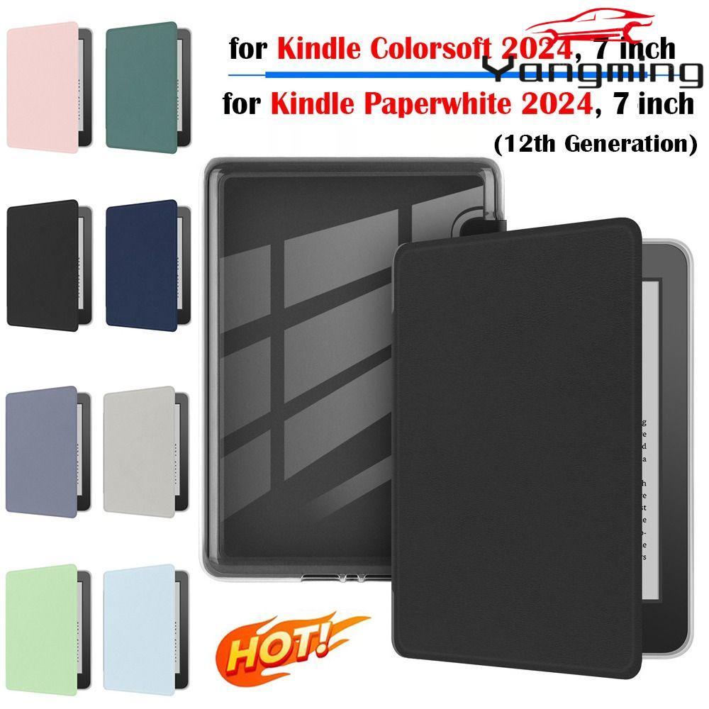 YANGMING อะคริลิคฝาหลัง,หนังกันกระแทก e-Reader , Auto Wake/Sleep ทนต่อการสึกหรอสมาร์ท Folio Funda สํ