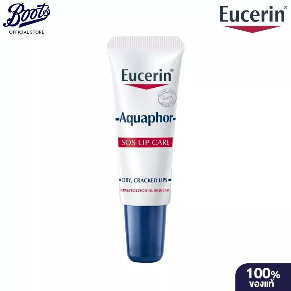Eucerin Aquaphor Sos Lip Care 10ML ยูเซอริน อควาฟอร์ เอสโอเอส ลิป แคร์ 10 มล.