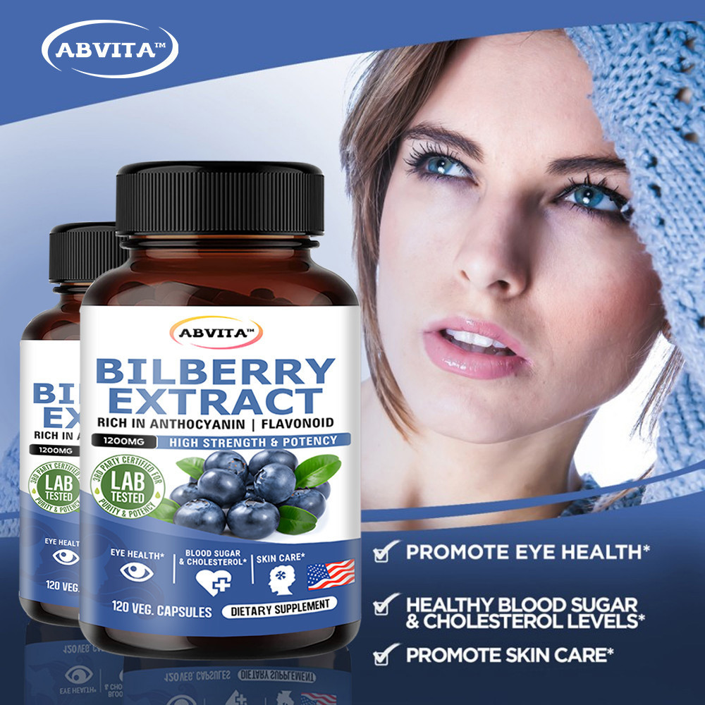 ​ ABVITA สารสกัดบิลเบอร์รี่ 1200 มก. แคปซูลสูงในพืช Anthocyanin & Flavonoid รองรับน้ําตาลในเลือดและระดับ Cholesterol - รูปที่ 6