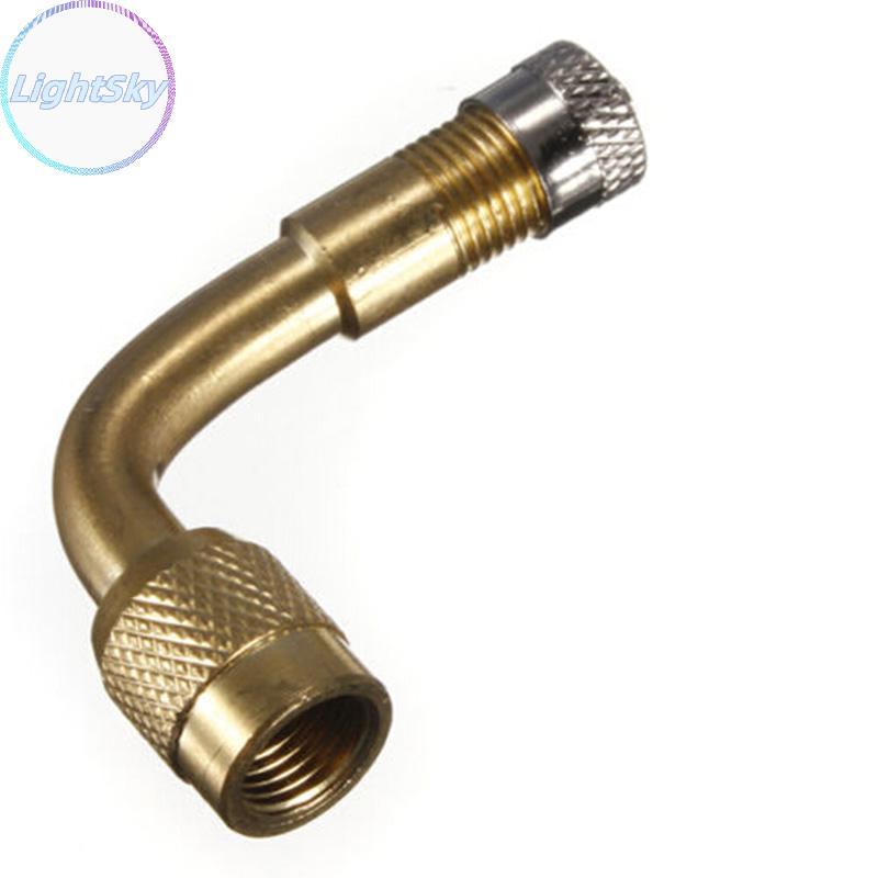 LightSky 1PC MOTORBIKE TIRE VALVE EXTENSION ADAPTER 90 DEGREE ANGLE BIKE TH