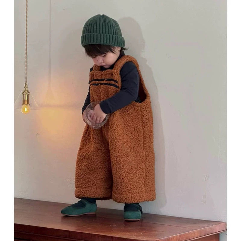 ชุดสูทกันหนาวสำหรับเด็ก สไตล์เกาหลี แบบใหม่ สีกาแฟ ย้อนยุค เหมาะสำหรับฤดูหนาว - รูปที่ 2