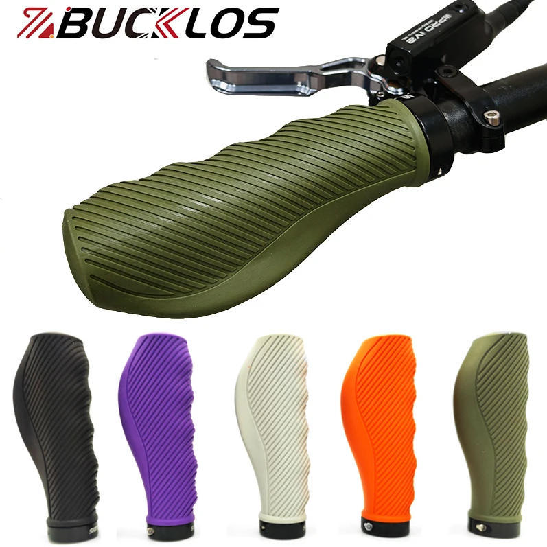 BUCKLOS Handle Grip วัสดุ TPR ลดแรงกระแทก ออกแบบตามสรีระมือ ไม่ลื่น สำหรับจักรยานเสือภูเขา