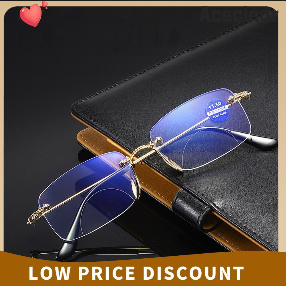 ACECINAR แว่นสายตายาว + 1.0 ~ 4.0 Far Sight แบบพกพา Bifocal แว่นตา