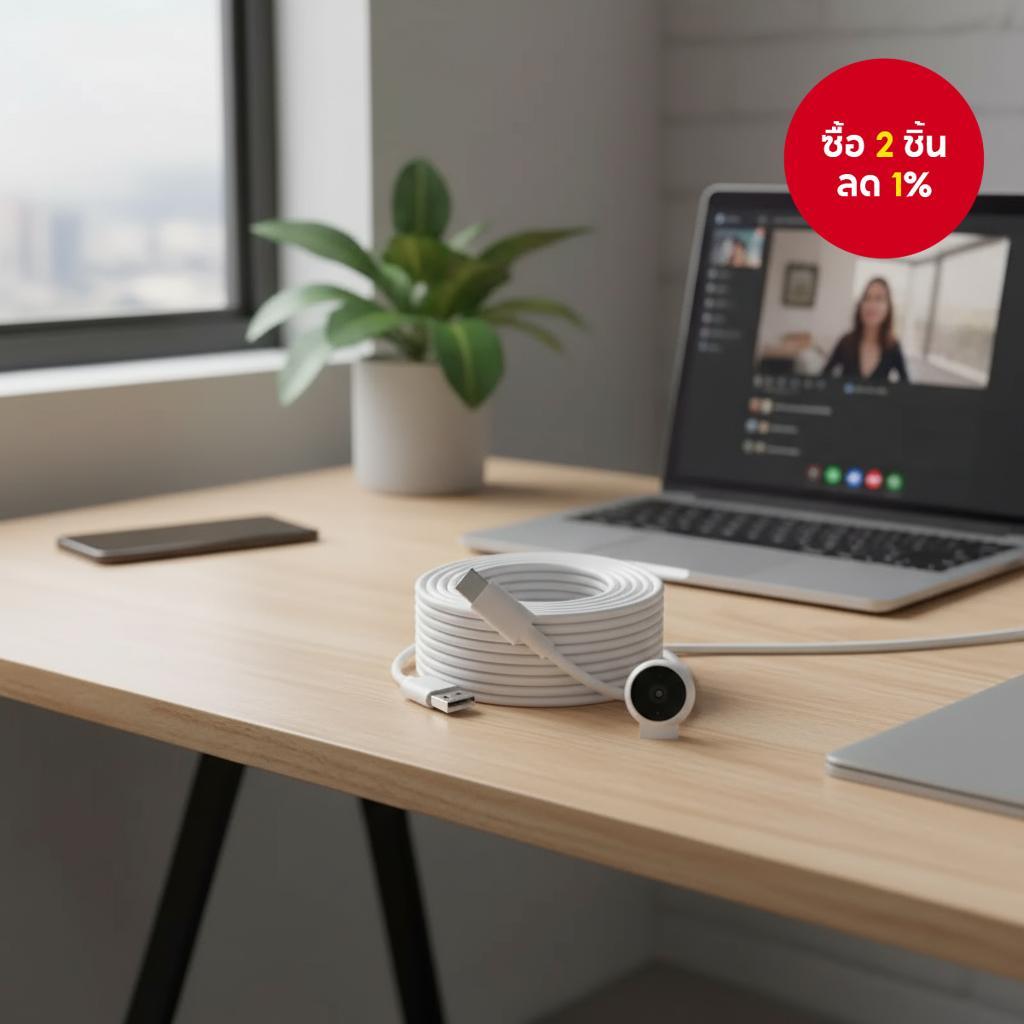 สาย USB-C to USB-C ความยาว 3M/5M/8M/10M/12M - ความเร็วสูงสําหรับโอนข้อมูลและชาร์จเร็วสําหรับอุปกรณ์โ