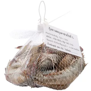 ท็อปส์กุ้งขาวสดถุงตาข่ายไซด์ L 500กรัม Tops White Shrimp Size L 500g. [หมายเลขบาร์โค้ด 8853474084135 ]
