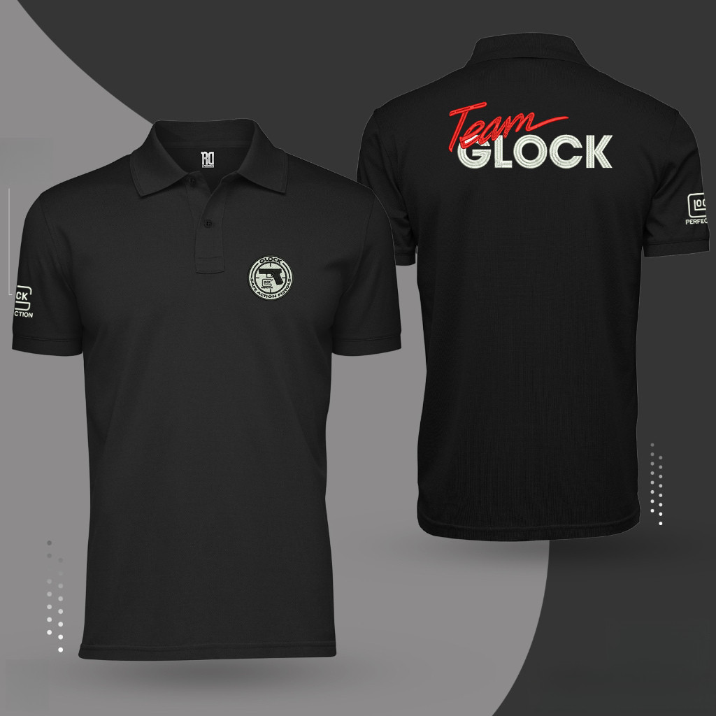 เสื้อยืด Glock Team Glock Polo Shirt Tactical Thailand ลายกล็อค สตรีทฮาร์ดคอร์ ยูนิเซ็กซ์ ผ้าฝ้ายแท้