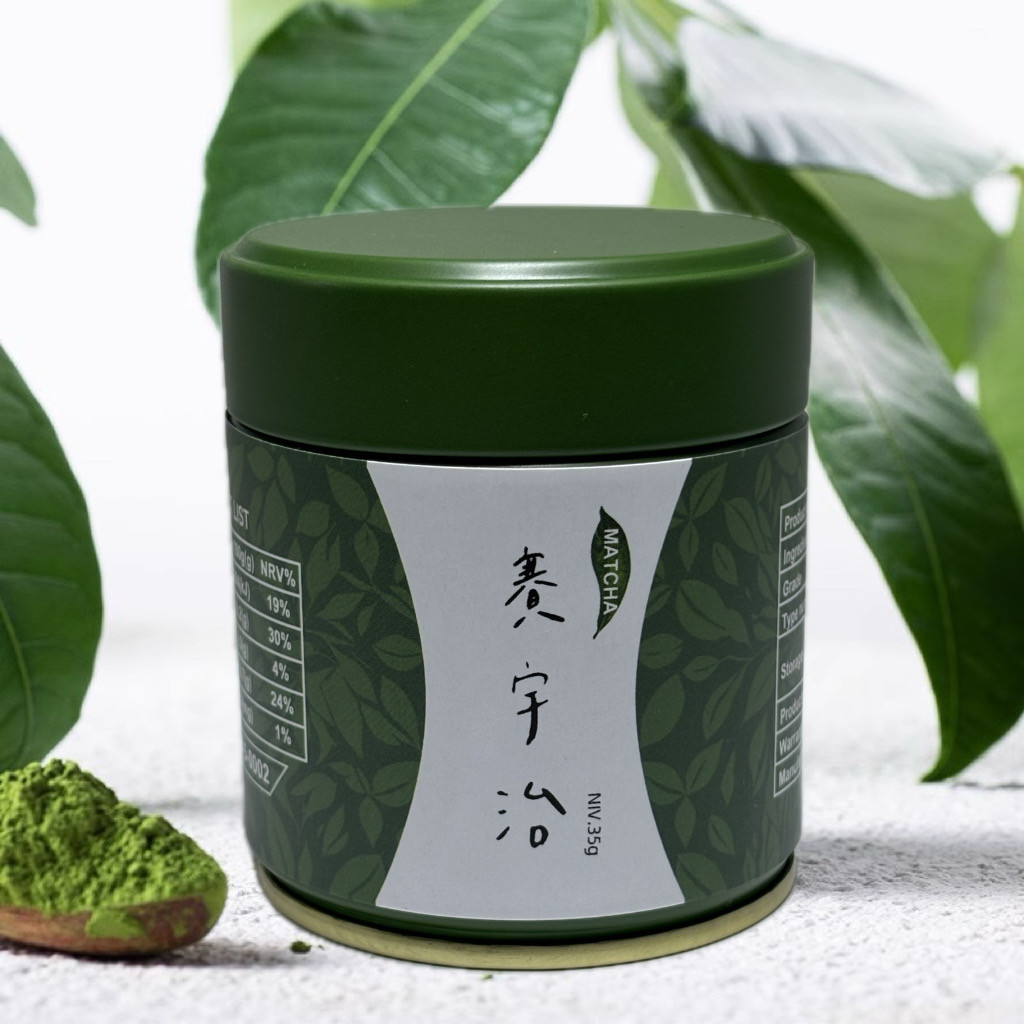 👍👍🔥 [พร้อมส่ง]มัทฉะชาเขียว อูจิ ผงมัทฉะ Qingxi Ruozhu  35 g. กระปุก [K72]
