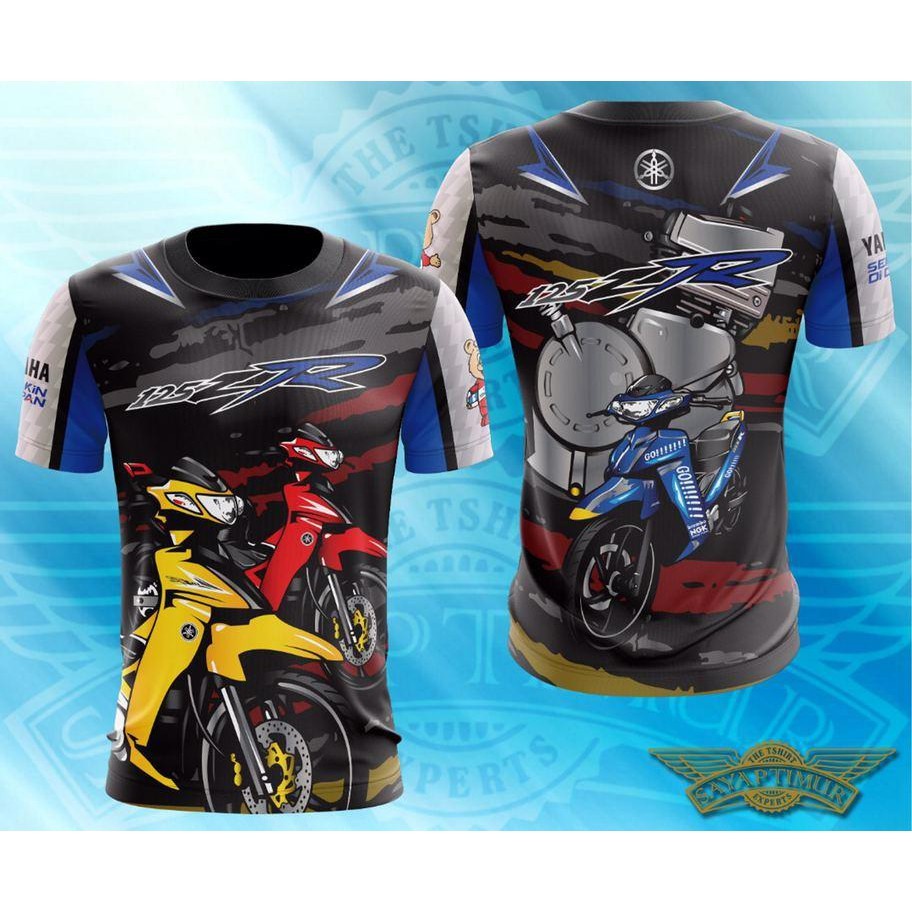 เสื้อยืด Yamaha 125ZR (Baju Motor Sublimation) 125zr 3D T Shirt Size XS-3XL