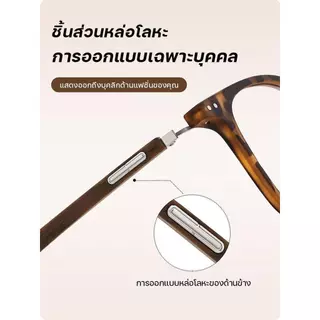 แว่นสายตาสั้น/สายตายาว เลนส์เปลี่ยนสีอัตโนมัติ UV400 ป้องกันแสงสีฟ้า เหมาะสำหรับผู้ชายและผู้หญิง ทรงแฟชั่น แว่นกรองแสง