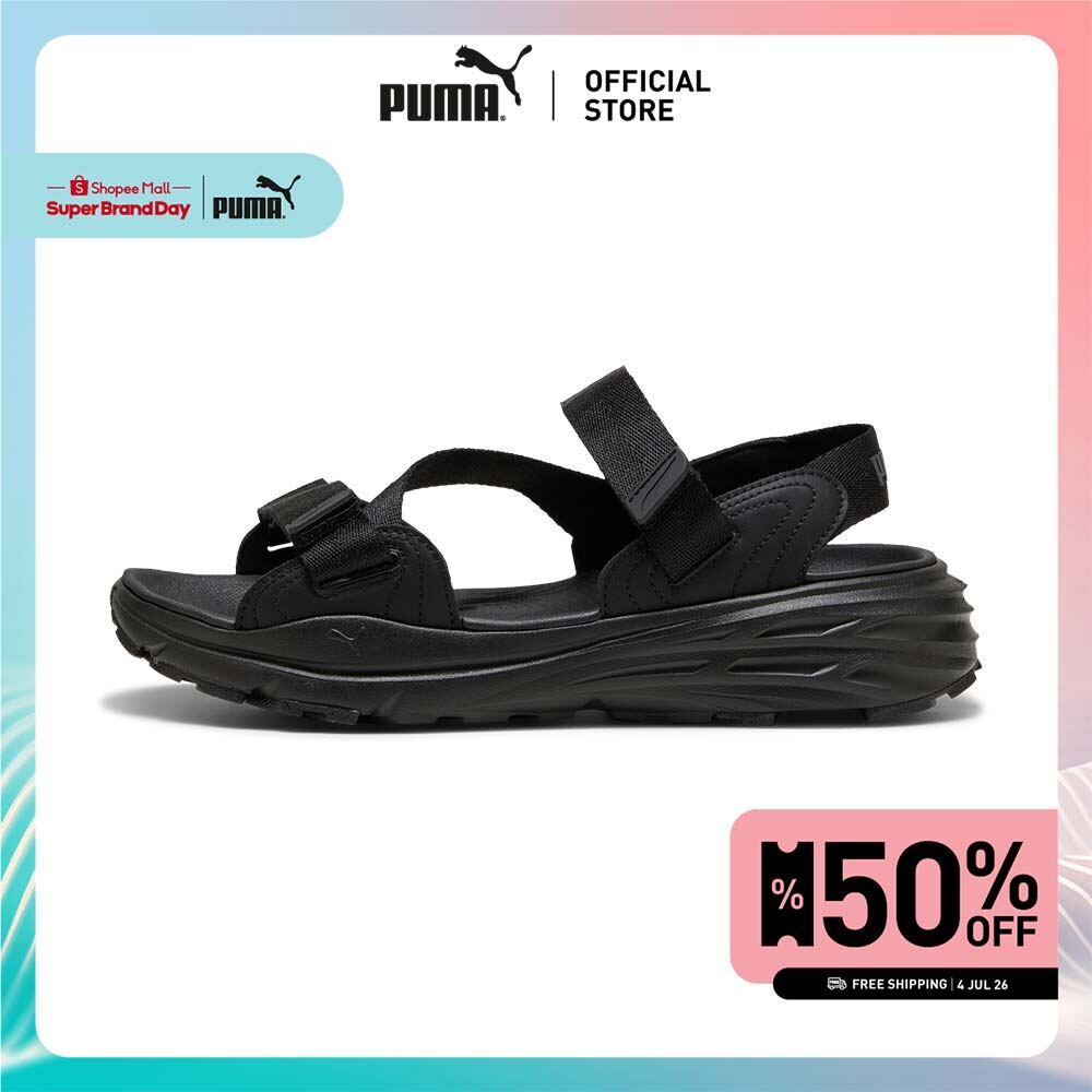 PUMA Basics Hypnotic Sandals Unisex สีดำ - 40484401