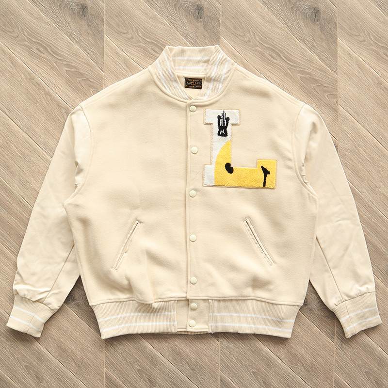 Kapital Kountry Varsity Jacket หนังเย็บปักชุดเบสบอลเสื้อแจ็คเก็ตเยาวชน