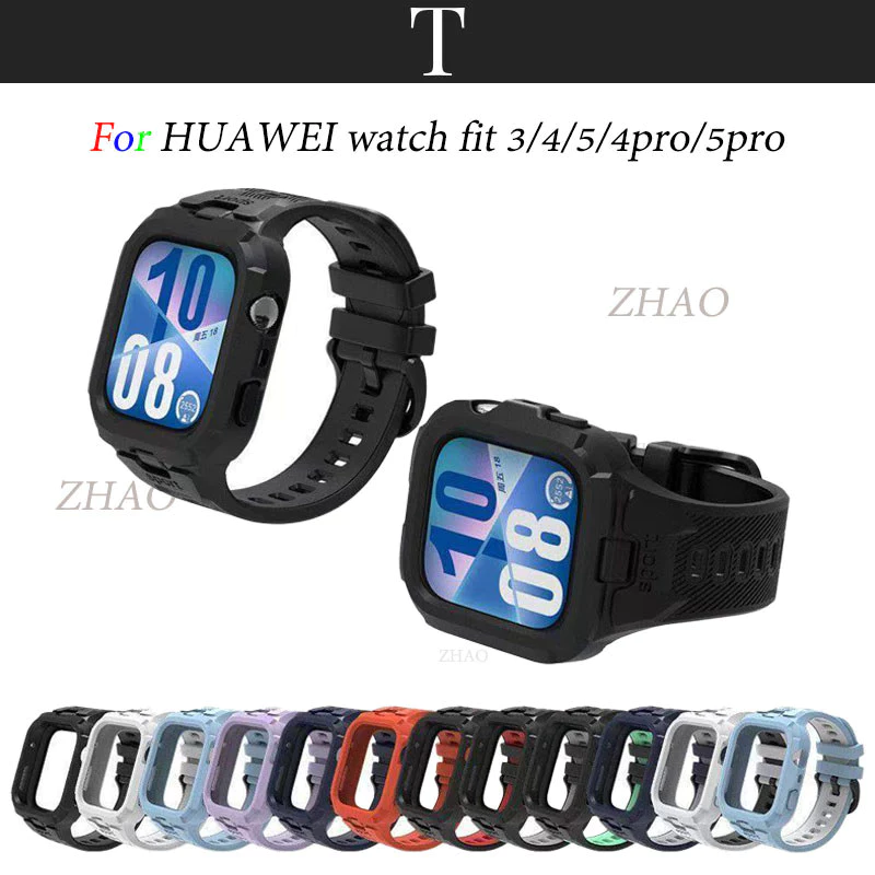 ใช้ได้ก HUAWEI watch fit 3/4/5/4pro/5pro strap สไตล์สปอร์ต สาย เข้ากันได้ For HUAWEI watch fit 3 สาย HUAWEI watch fit 5