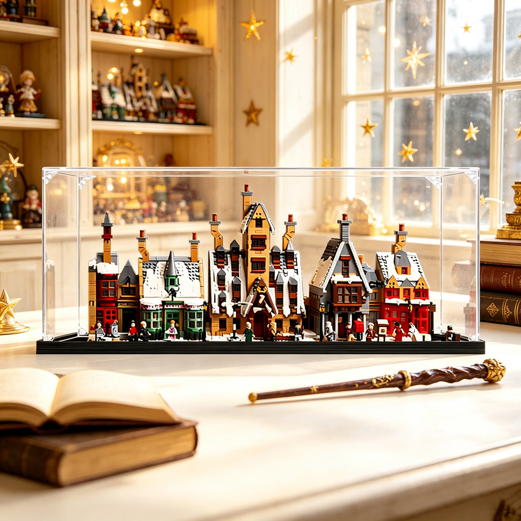 กล่องเก็บกล่องแสดงอะคริลิคสําหรับ 76457 HogmeagedTM Village – Collectors Edition