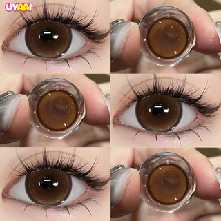 UYAAI Baddie Doll Series คอนแทคเลนส์ 14.5MM สีน้ําตาล สีเทา Pro Max 1 เดือน คอนแทคเลนส์สําหรับสายตาสั้น