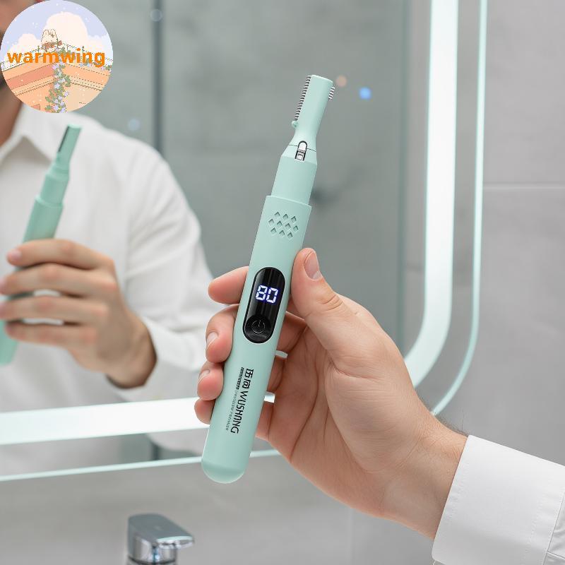 Warmwing Electric Eyebrow Trimmer มีดโกนแบบชาร์จไฟได้สําหรับผู้หญิงผู้ชายไม่เจ็บปวดเครื่องมือกรูมมิ่