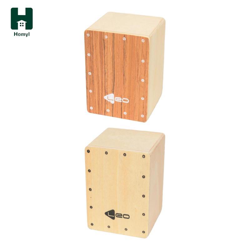 [Homyl] Portable Handcrafted Percussion Box Drum Wood Instrument Travel Cajon Drum for Drum Training