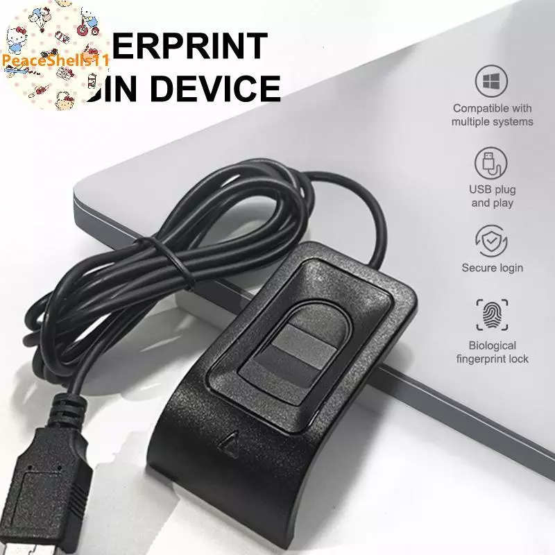 PeaceShells สําหรับ Windows 10 11 USB เครื่องอ่านลายนิ้วมือ Biometric ลายนิ้วมือ Login Windows รหัสผ่านฟรี Operation VN thumbnail 3