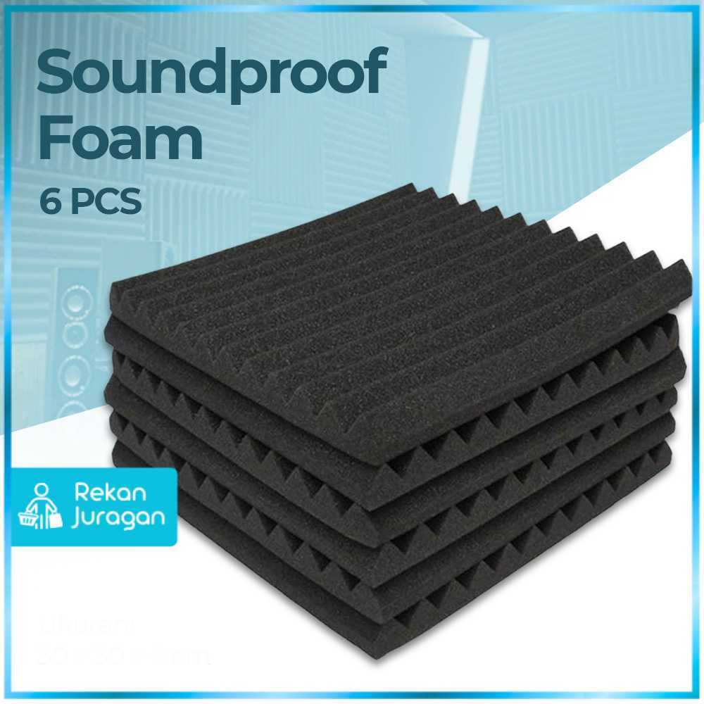 โฟมกันเสียง โฟมไข่ 31x31x2.5ซม. 6ชิ้น - SFS1