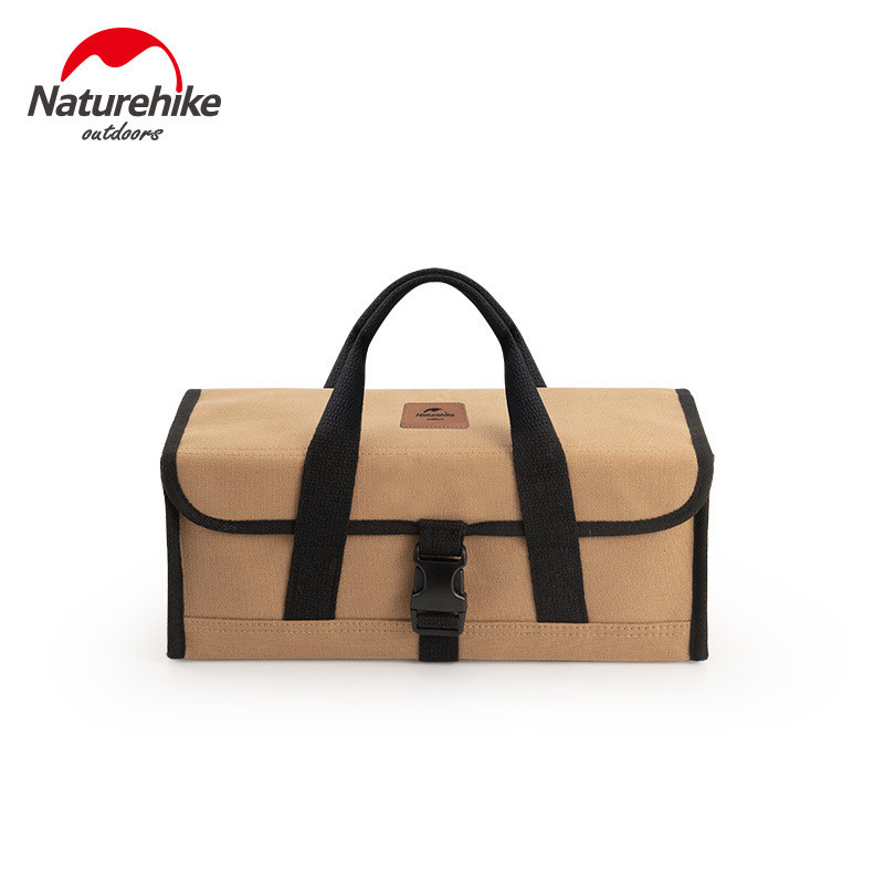 Naturehike Naturehike Outdoor Camping Canvas กล่องเก็บของแบบพกพา Camping Sundries อุปกรณ์อุปกรณ์เสริ