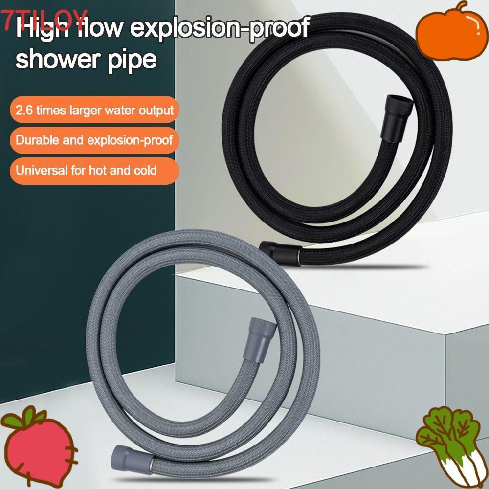 7TILOYSHOP สายฝักบัวมือถือ 1.5/2 เมตร Anti Winding Shower Tube, ที่มีประโยชน์แรงดันสูง Universal Int