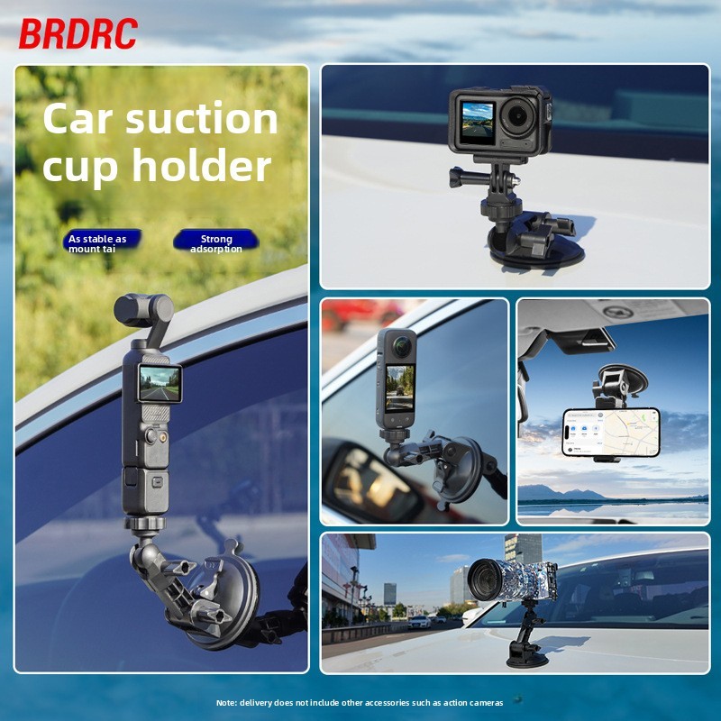 กรอบอะแดปเตอร์สําหรับ DJI OSMO POCKET 4Pro/4/3 กล้องรถดูดถ้วย Mount Bracket สําหรับอุปกรณ์เสริมขยายยานพาหนะ
