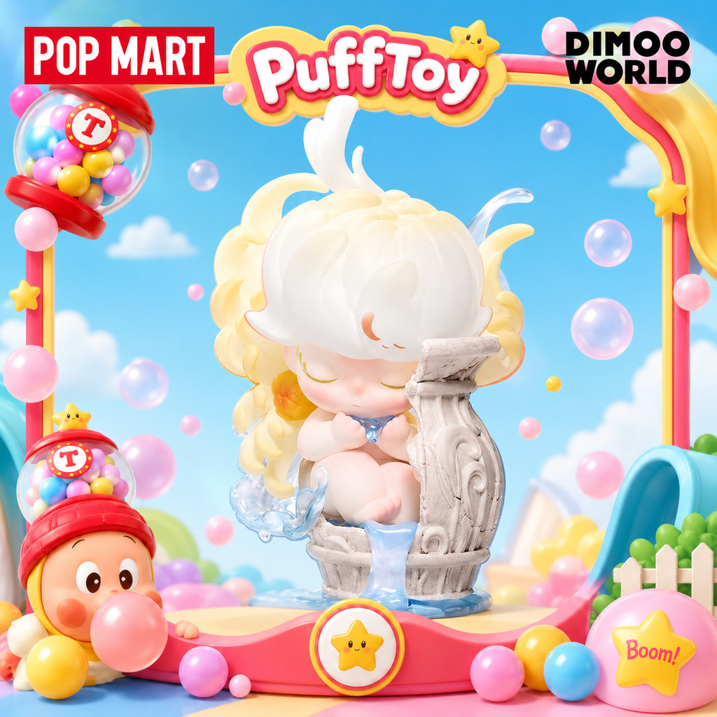 [secret] POPMART DIMOO Natural Shape Series Mystery Box ฟิกเกอร์ของเล่น