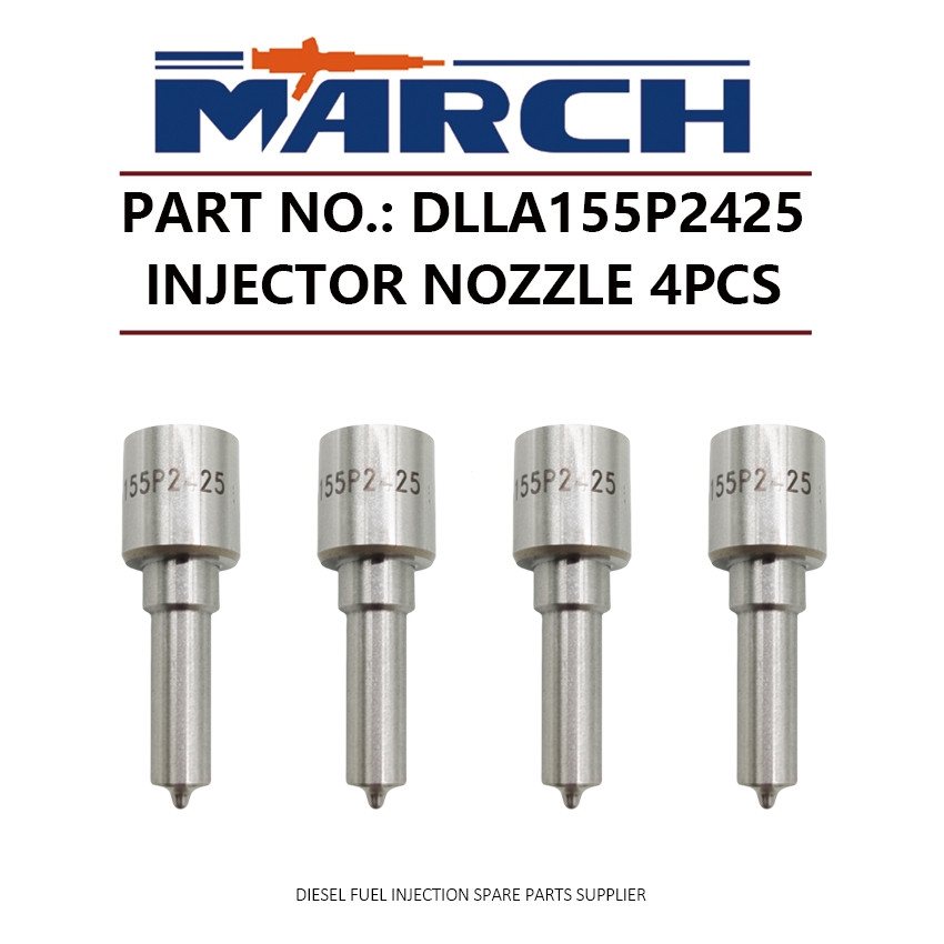 4 ชิ้นดีเซลหัวฉีดน้ํามันเชื้อเพลิงหัวฉีดเคล็ดลับ DLLA155P2425 สําหรับ Bosch 0445 110 612 0433172425