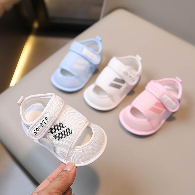 รองเท้าแตะเด็กฤดูร้อน 3-6-December 0-1 ปีชายหญิงเด็กทารก Soft Sole Breathable สบาย Anti-slip ไม่ตกรอ