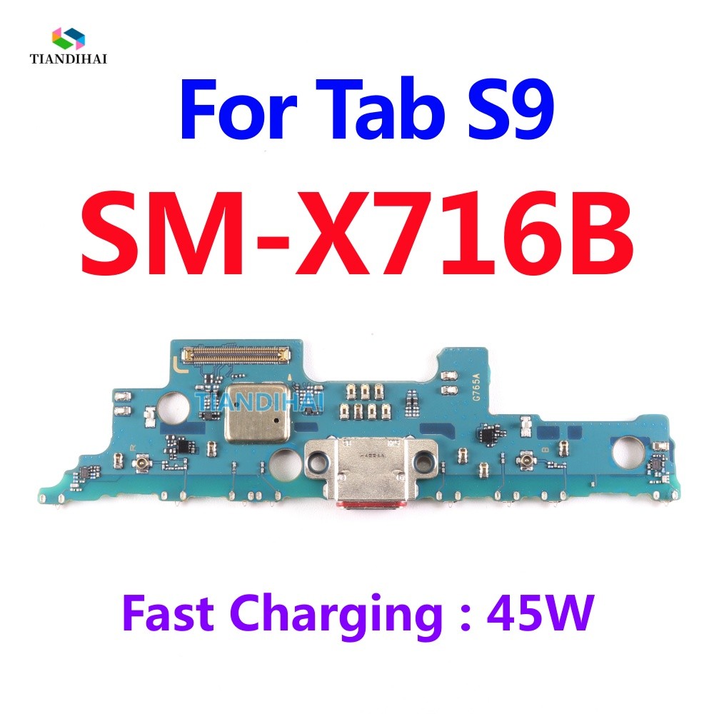 สําหรับ Samsung Galaxy Tab S9 SM-X716B X716B USB Dock Connector พอร์ตชาร์จ Flex Cable Charger อะไหล่