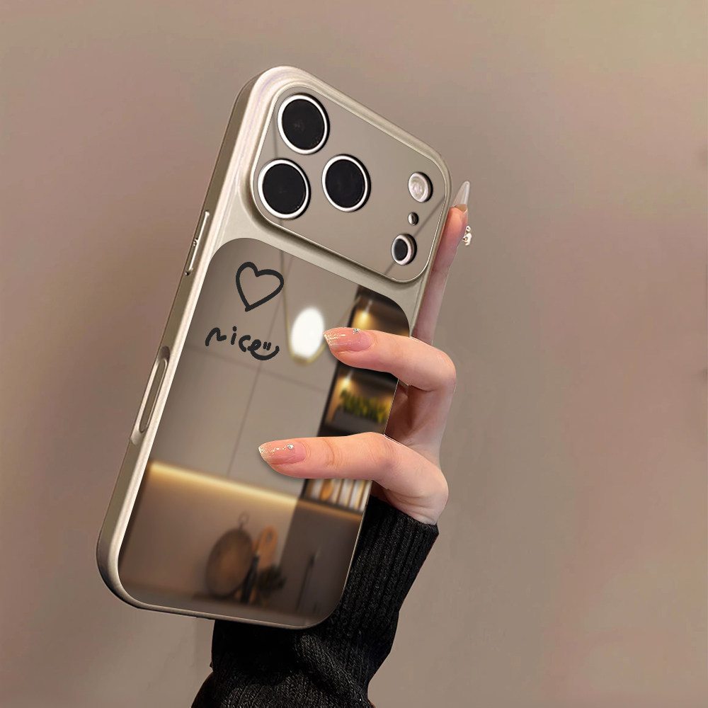 ภาพวาดสีน้ํามันรักกระจกเคสโทรศัพท์สําหรับRealmeหมายเหตุ80 70 70T 60 60X 50 Narzo N65 N63 N55 Q5 Q3i 