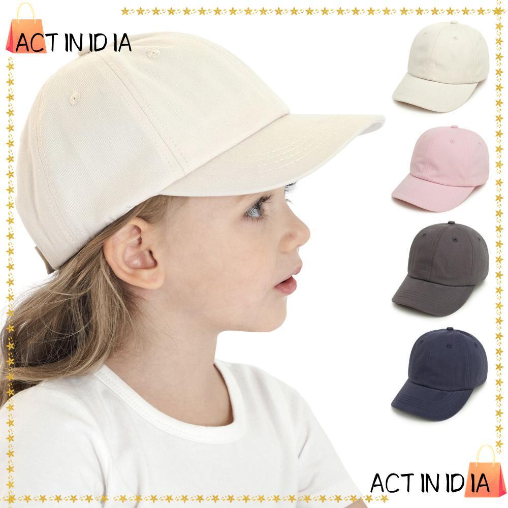 ACTINIDIA หมวกเบสบอลเด็กชายหญิงหมวกชายหาดกลางแจ้งแบบปรับได้สําหรับ 8M-5Y