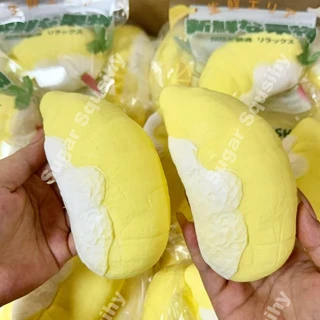 สกุชชี่น้ําตาล สกุชชี่สดทุเรียนขนาดใหญ่ในก้อนใหญ่กับเนื้อเหนียวหนึบนุ่มช้าเพิ่มขึ้น