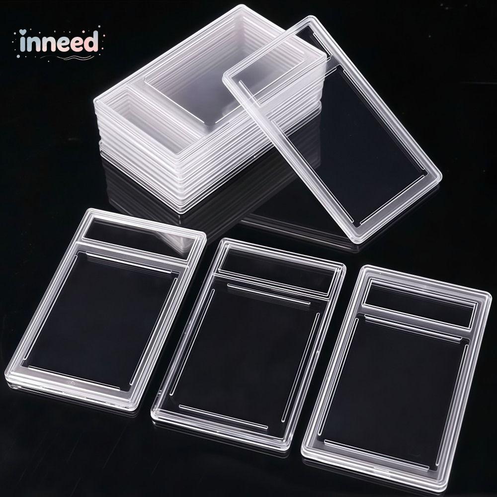 INNEED PSA Graded Card , ป้องกันรังสียูวีที่ทนทาน 35PT กล่องการ์ดสะสม, คุณภาพสูงทนทานโปร่งใสที่ถอดออกได้ Trading Card กล่องป้องกันจอแสดงผลจัดเก็บ