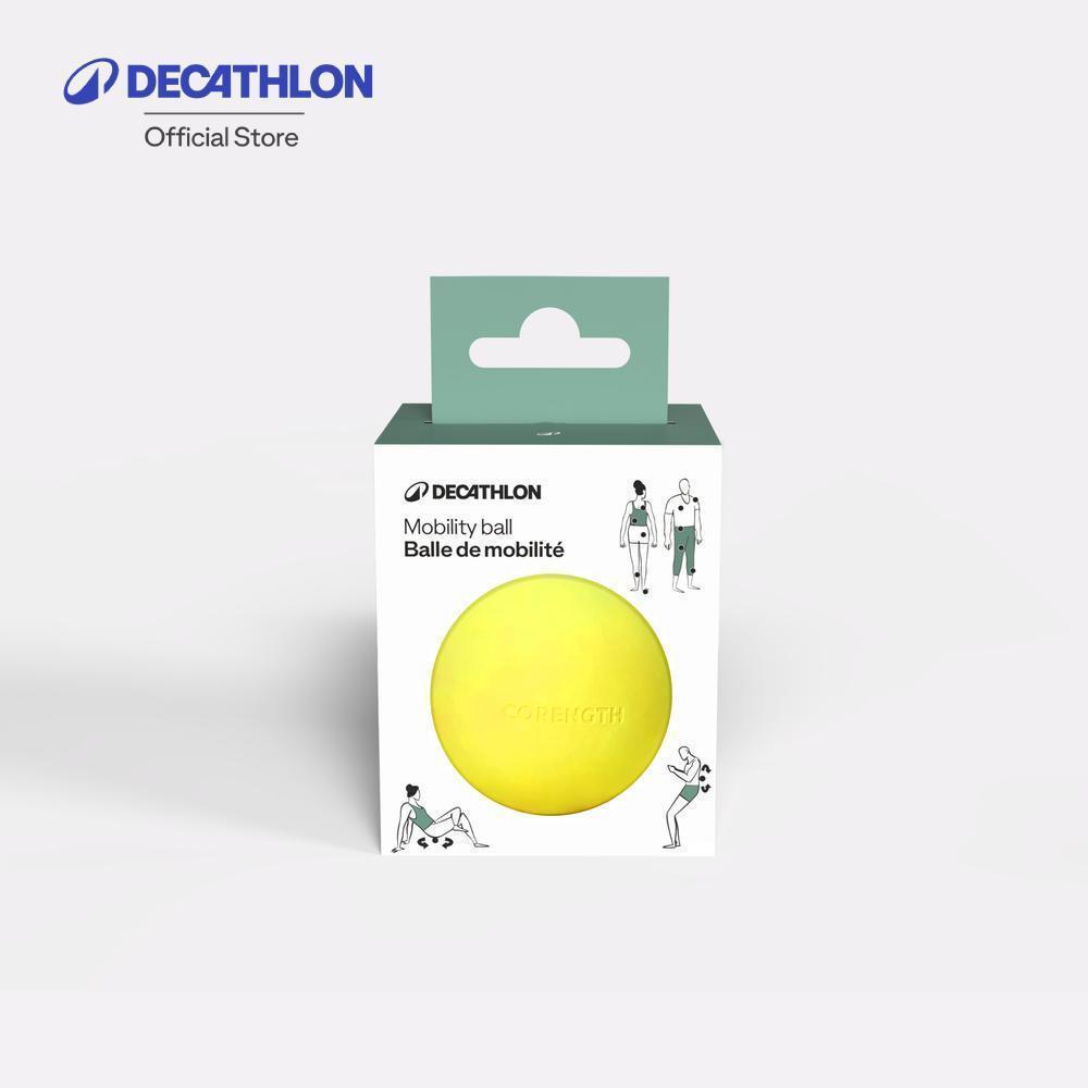 Decathlon Rubber Mobility And Massage Ball ลูกบอลยางสำหรับนวดและฝึกการเคลื่อนไหว - Yellow