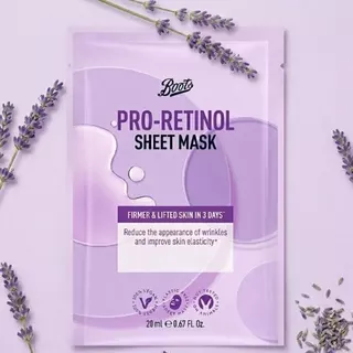 Boots Pro-Retinol Sheet Mask 20Ml บู๊ทส์ โปร-เรตินอล ชีท มาส์ก 20 มล.