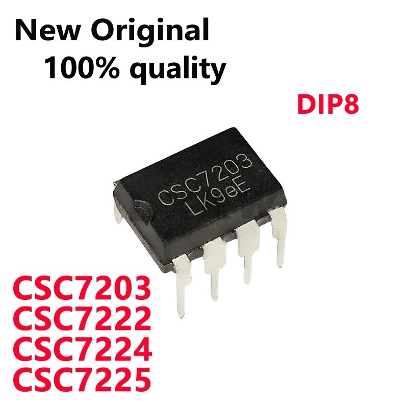 5PCS CSC7203 CSC7222 CSC7224 CSC7225 DIP8 Power การจัดการชิปในสต็อกขายส่ง