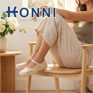 KONNI รองเท้าแมรี่เจน ฟีลบัลเล่ต์บัลใจ ใส่สบายานิ่ม EVA รองเท้าใส่ในบ้าน รองเท้าแตะหัวโตผู้หญิง
