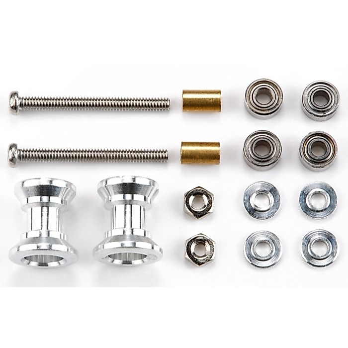 Tamiya DOUBLE ALUMINIUM ROLLERS (9-8mm) - รายการ 15403
