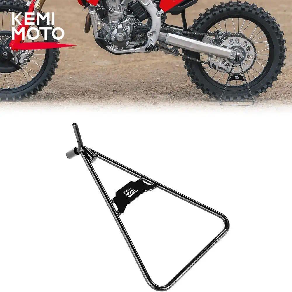 zUniversal Dirt Bike Stand สามเหลี่ยมขาตั้งออกแบบขาตั้งรถจักรยานยนต์ 125cc 250cc 450cc Dirtbike Moto